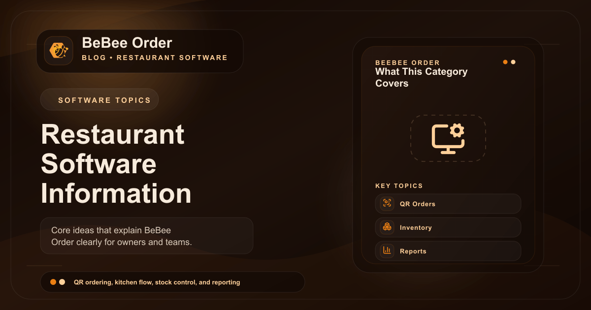 အချက်အလက် အမျိုးအစားအတွက် BeBee Order ဘလော့ပုံ