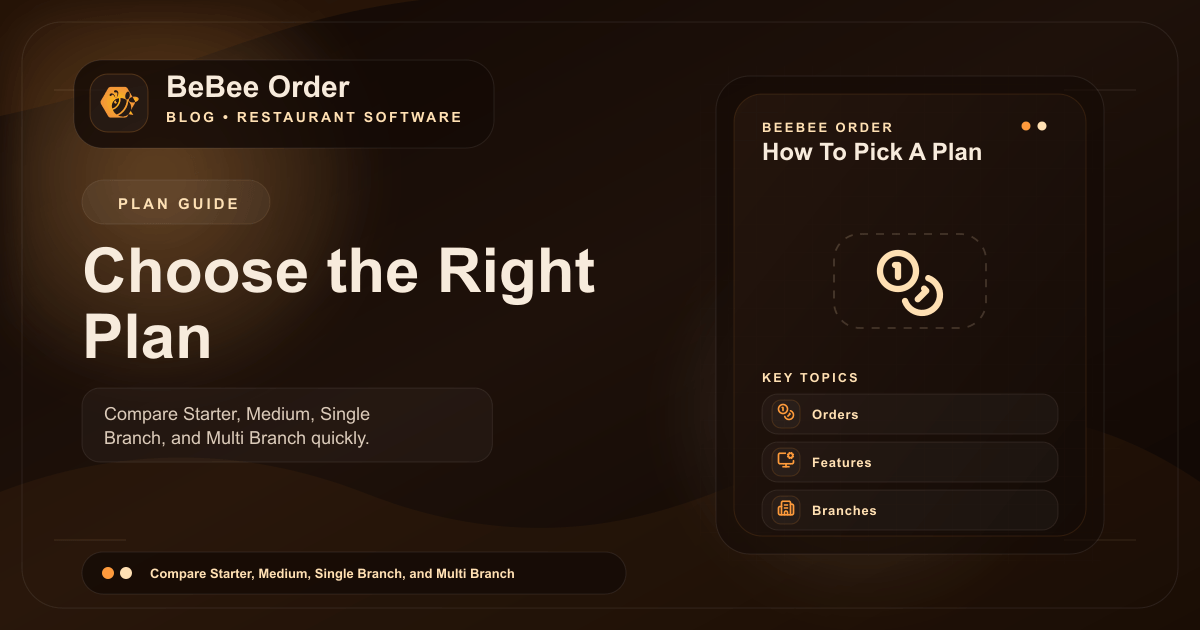 BeBee Order အစီအစဉ် ကို ဘယ်လိုရွေးမလဲ? အတွက် BeBee Order ဘလော့ပုံ